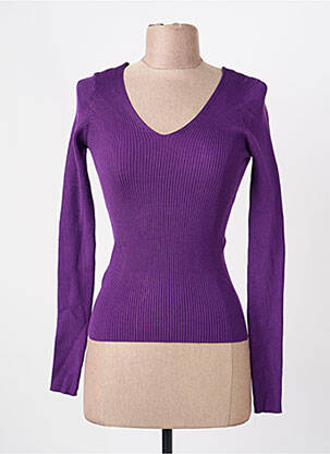 Pull violet MANGO femme
