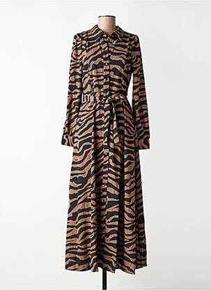Robe longue marron VERO MODA femme