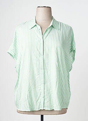Chemise manches courtes vert TOM TAILOR femme