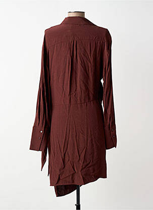 Robe courte marron MANGO femme