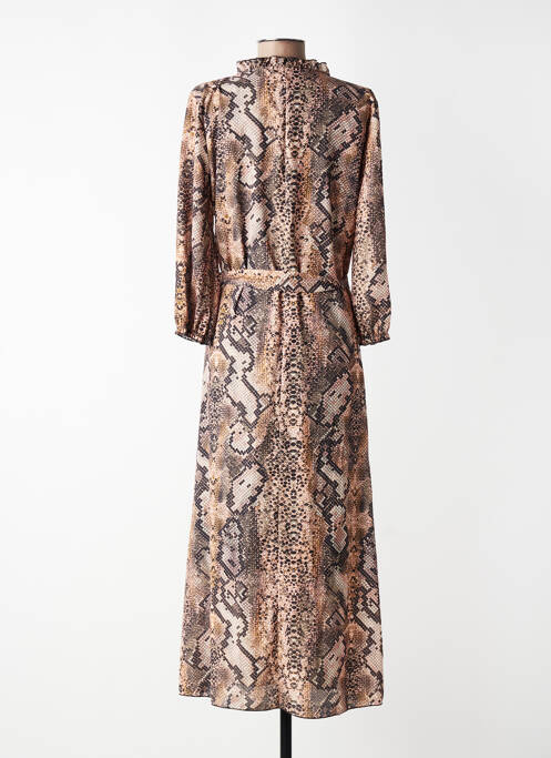 Robe longue marron BELLITA femme