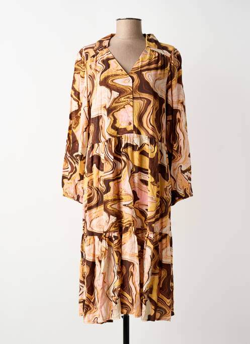 Robe longue marron ONLY femme