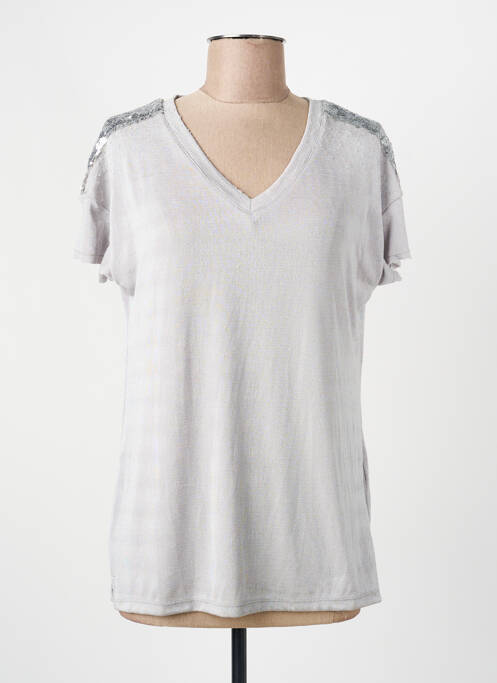 T-shirt gris ONLY femme