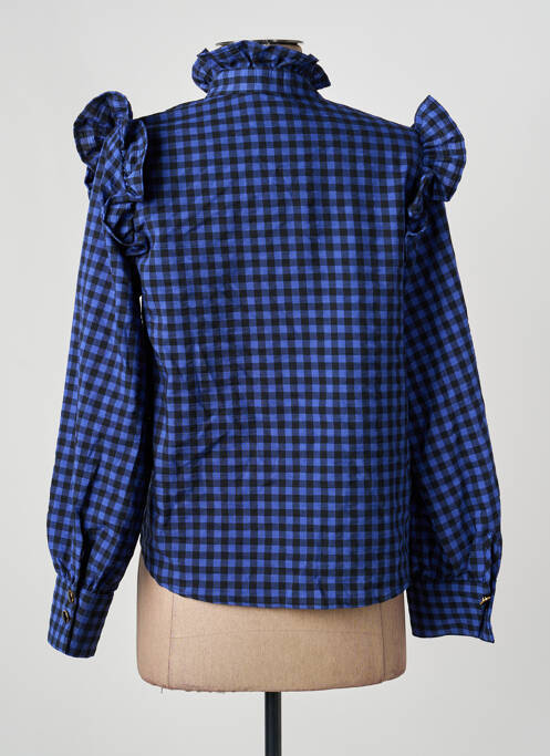 Chemisier bleu MANGO femme