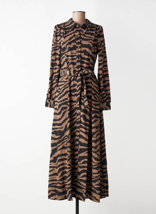 Robe longue marron VERO MODA femme