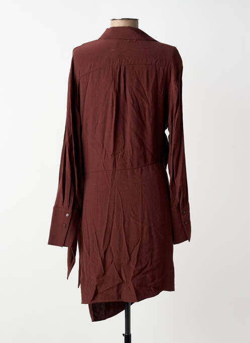 Robe courte marron MANGO femme