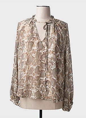 Chemisier marron MANGO femme