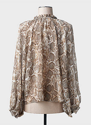 Chemisier marron MANGO femme