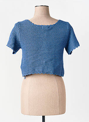 Gilet manches courtes bleu MOLLY BRACKEN femme