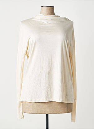 T-shirt beige MANGO femme