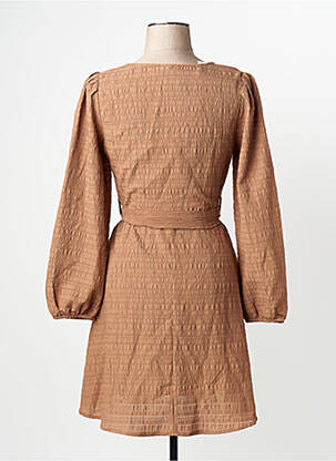 Robe longue marron JACQUELINE DE YONG femme