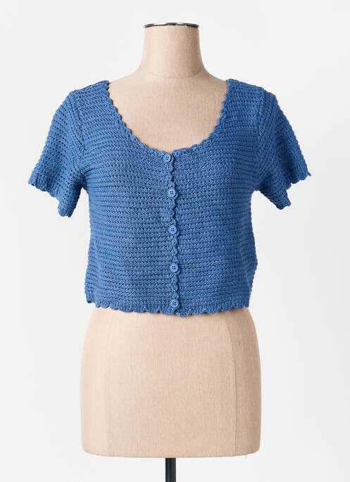 Gilet manches courtes bleu MOLLY BRACKEN femme