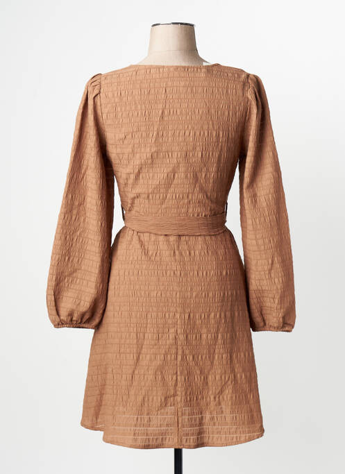 Robe longue marron JACQUELINE DE YONG femme