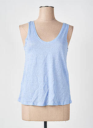 Débardeur bleu MANGO femme