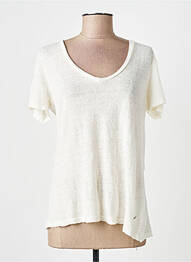 T-shirt blanc PLEASE femme