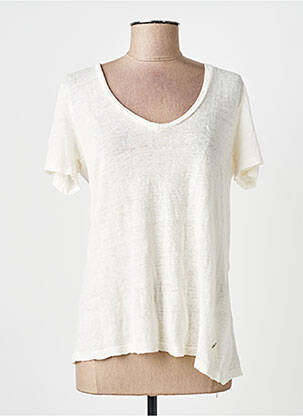 T-shirt blanc PLEASE femme