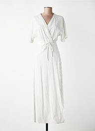 Robe longue beige MANGO femme