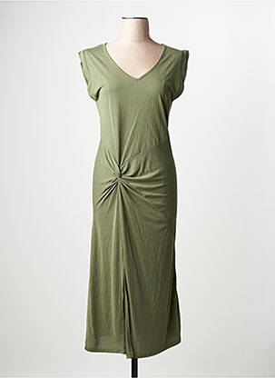 Robe longue vert LE TEMPS DES CERISES femme