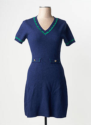 Robe mi-longue bleu NAF NAF femme