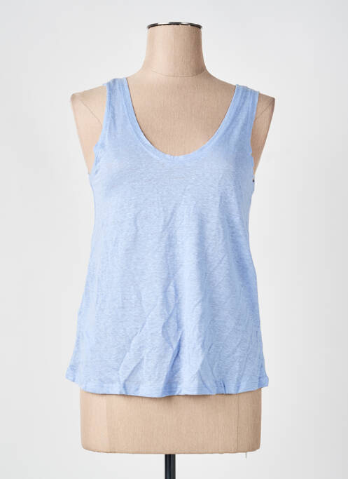 Débardeur bleu MANGO femme