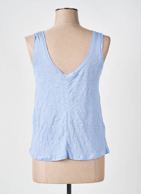 Débardeur bleu MANGO femme