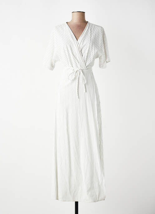 Robe longue beige MANGO femme