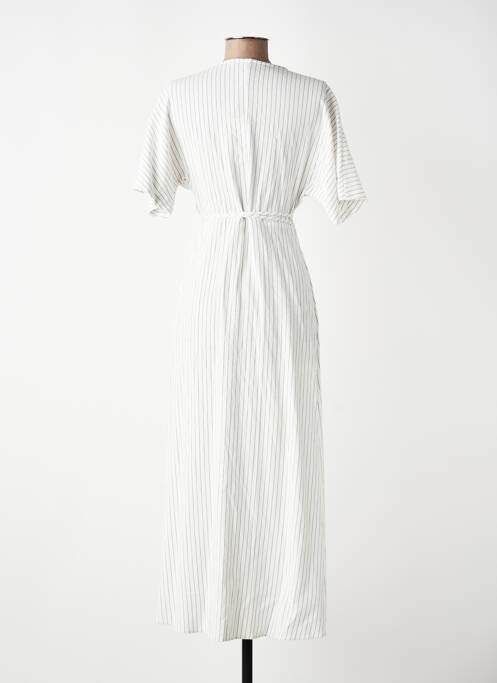 Robe longue beige MANGO femme