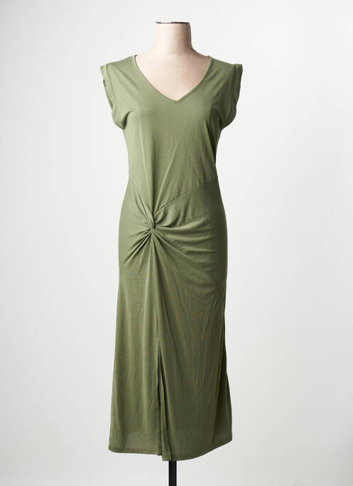 Robe longue vert LE TEMPS DES CERISES femme