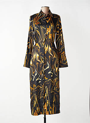 Robe longue noir MANGO femme