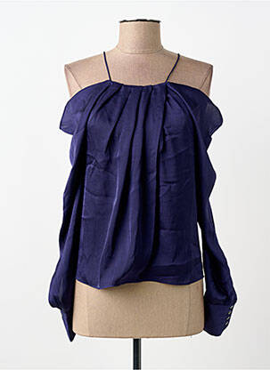 Chemisier bleu MANGO femme