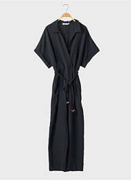 Combi-pantalon noir MANGO femme