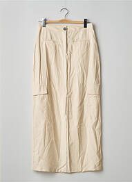 Jupe longue beige JACQUELINE DE YONG femme