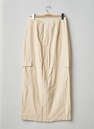 Jupe longue beige JACQUELINE DE YONG femme