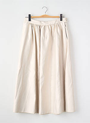 Jupe longue beige MANGO femme