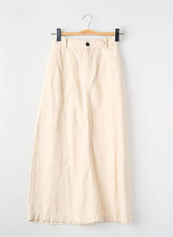 Jupe mi-longue beige YUGEN femme
