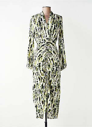 Robe longue multicolore MANGO femme