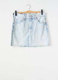 Jupe courte bleu MANGO femme