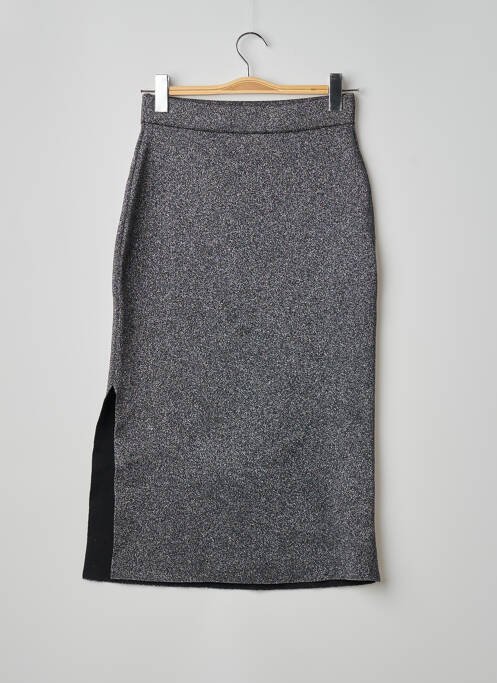 Jupe longue argent ASTRID BLACK LABEL femme