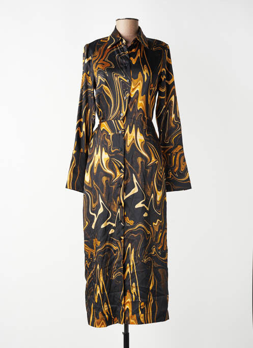 Robe longue noir MANGO femme