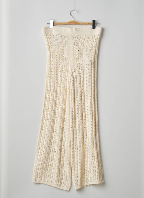 Pantalon droit beige JACQUELINE DE YONG femme