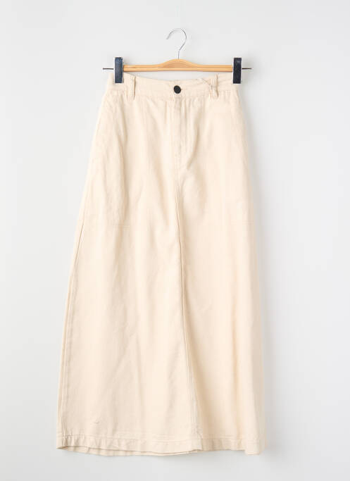 Jupe mi-longue beige YUGEN femme