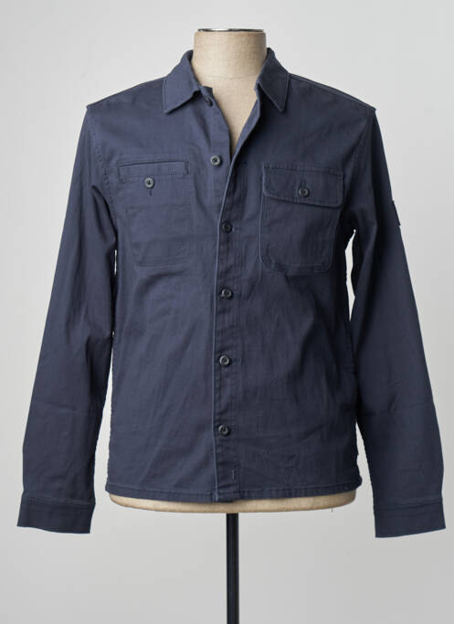 Chemise manches longues bleu JACK & JONES homme