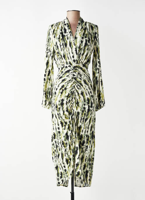 Robe longue multicolore MANGO femme