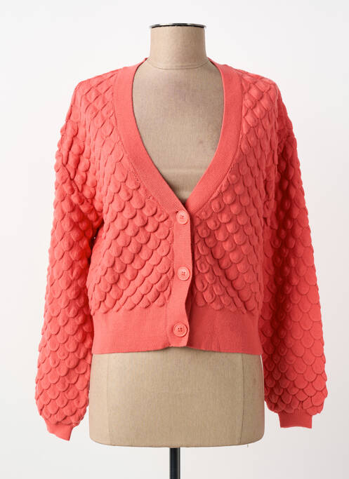 Gilet manches courtes rose ONLY femme