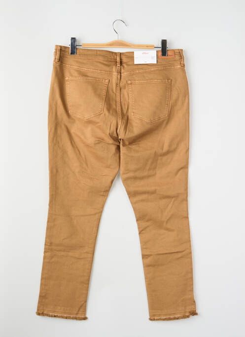 Jeans coupe droite marron S.OLIVER femme