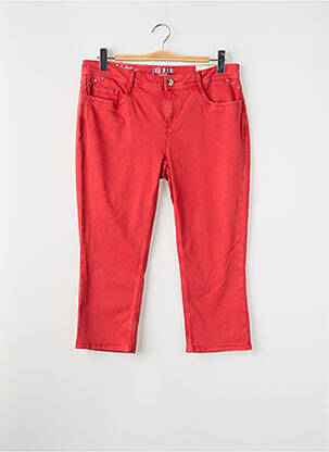 Jeans coupe slim rouge STREET ONE femme