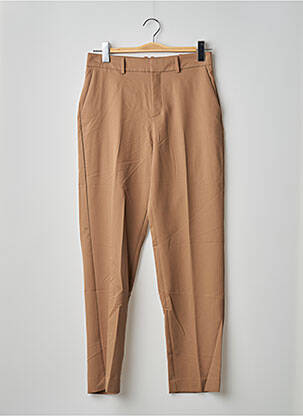 Pantalon droit marron MANGO femme