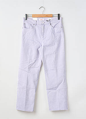 Jeans coupe droite violet S.OLIVER femme