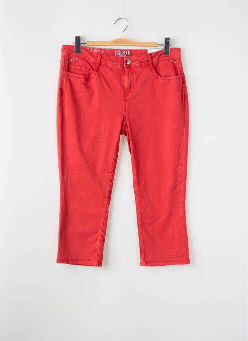 Jeans coupe slim rouge STREET ONE femme