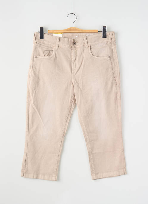 Jeans coupe slim beige TOM TAILOR femme